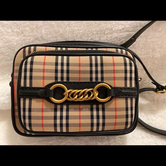 Burberry Knight Check Link Camera Bag - Picture 1 of 10